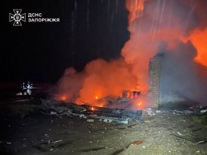 На Запоріжжі нічна пожежа забрала життя людини