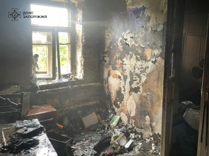 У Запоріжжі сталася пожежа у приватному будинку - загинула пенсіонерка (фото)