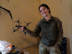 Мирослава - студентка з Харкова керує дронами на Запорізькому напрямку 