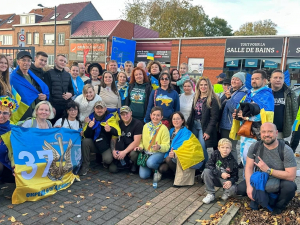 Шлях мужності та надії - ветеран з Бердянська пішки дійшов до Брюсселя, щоб нагадати про Україну (фото)