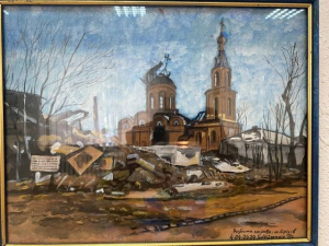 Оріхівський напрямок на полотнах - у Запоріжжі відкрили незвичайну виставку художника та військового (фото)
