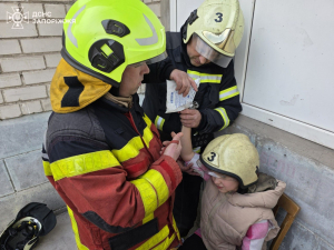 У Запоріжжі рятувальники надали допомогу дівчинці, у якої палець застряг у маховику вентиля