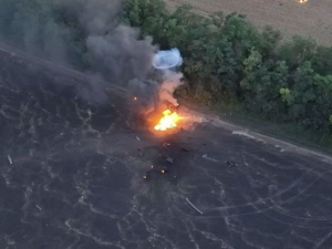 У Запорізькій області знищили російські вантажівки разом з окупантами