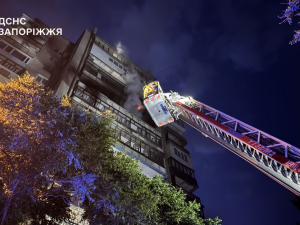 У Запоріжжі рятувальники врятували 77-річного чоловіка та собаку з пожежі на 10 поверсі багатоповерхівки