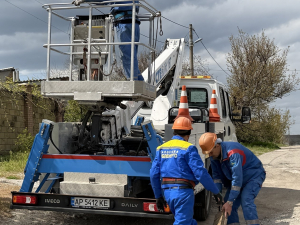 Відновлювальні роботи в Запорізькому районі. Фото: Запоріжжяобленерго