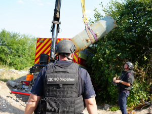 У Запоріжжі розмінували ФАБ-500, яка була на глибині 10 метрів