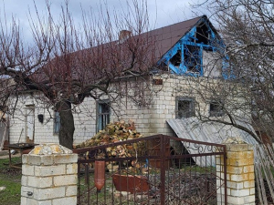 "Собака-усмішка": під час евакуації з Різдвянки волонтери врятували пса і знайшли йому родину (відео)