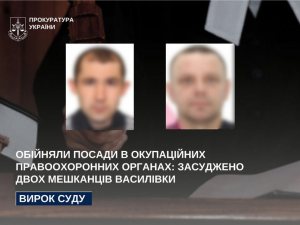 Працювали в окупаційній «поліції» - суд виніс вироки колаборантам із Василівки