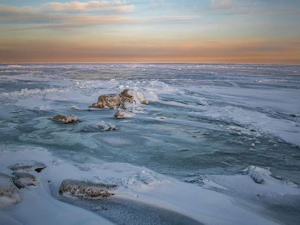 У Запорізькій області замерзло море - фото, відео
