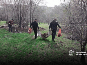 У центрі Запоріжжя прибрали територію стадіону, який містяни перетворили на стихійне звалище (фото)