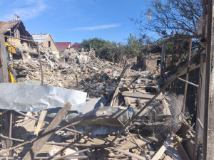 Наслідки обстрілу приватного сектору в Шевченківському районі Запоріжжя 28 червня