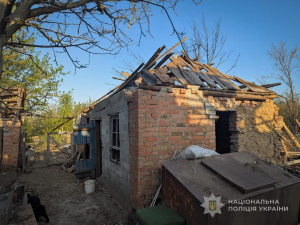  Ворог масовано атакував Запорізьку область, фото: Нацполіція України 