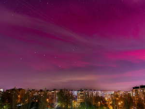 У Запоріжжі спостерігали північне сяйво - фото