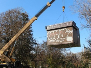 Незаконний МАФ, який прибрали в одному з районів Запоріжжя, передадуть ЗСУ