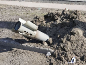 Під час атаки росіян на передмістя Запоріжжя одна з ракет влучила в дорогу