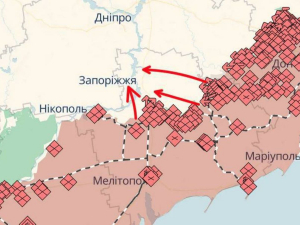 Карта з телеграм-канала "Оперативно → by HLEP"