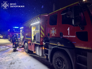 Вогонь охопив легковик — у Запоріжжі біля гаражу загорівся автомобіль (фото)