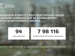 Ще 94 запоріжця отримають допомогу на ремонт пошкодженого ворожими обстрілами житла