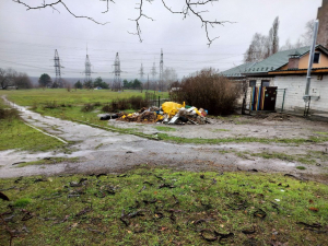 Біля Аркового мосту в Запоріжжі поруч з рестораном утворилося звалище сміття - фото