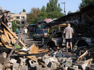 Наслідки масовано-комбінованого удару по Запоріжжю 11 серпня. Фото Нацполіції