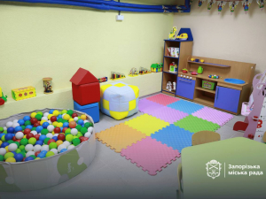 В одному з найбільших дитсадків Запоріжжя «Лазурний» завершили ремонт укриття 