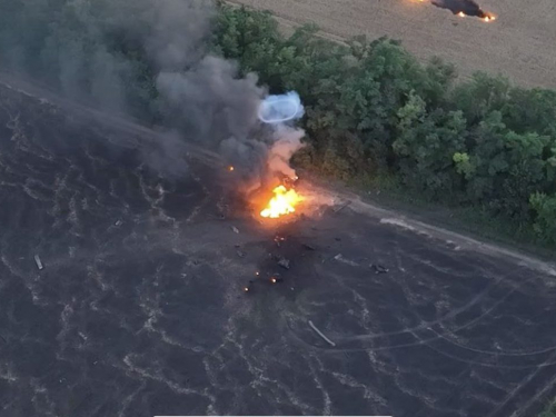 У Запорізькій області знищили дві російські БМП - відео