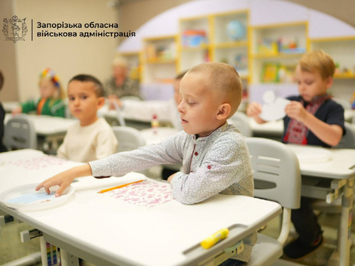 На Запоріжжі відкрили підземну школу після руйнування гімназії росіянами (фото, відео)