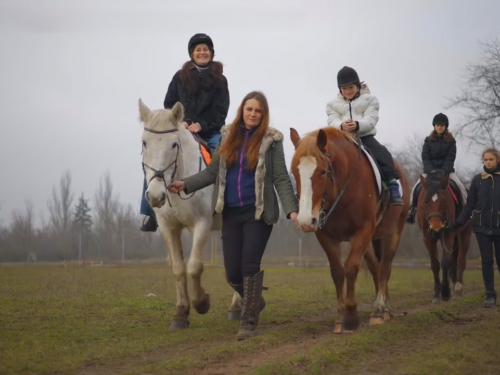 Ветерани на конях: у Запоріжжі благодійники запустили проєкт відновлювальних занять з іпотерапії (відео)