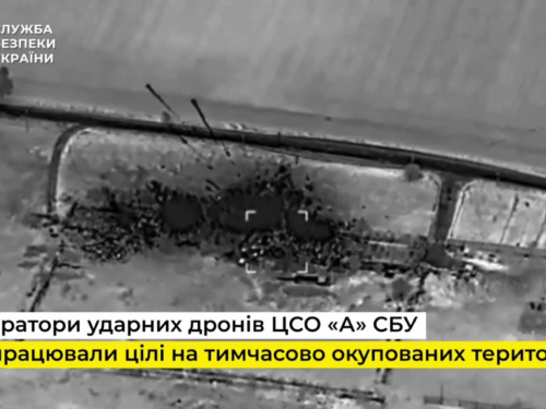 Під Мелітополем українські ударні дрони знищили російську військову базу (відео)
