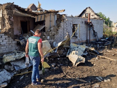 Після атаки дронів у Дніпровському районі Запоріжжя екологи виявили забруднення ґрунту