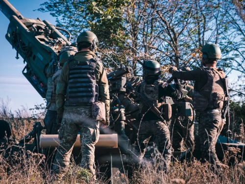 Розбиту техніку розтягували дві доби - у Пологівському районі артилеристи влаштували "салют" для окупантів