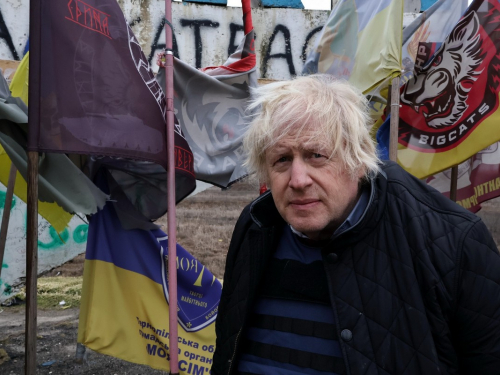 Екс-прем'єр Британії побував на передовій у Запорізькій області, фото: Андрій Андрієнко