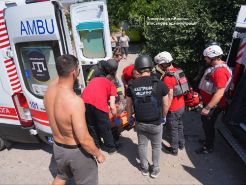 Наслідки авіаудару по Шевченківському району Запоріжжя 28 червня 