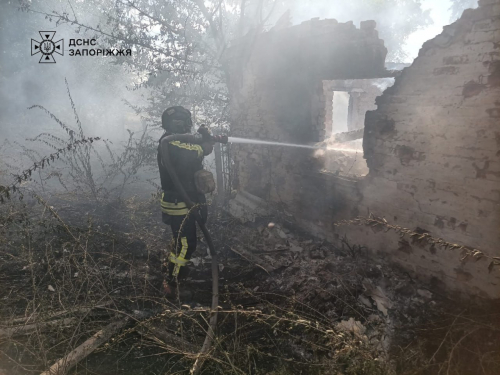 Обстріли спричинили масштабні пожежі — вогонь знищив поле ячменю під Запоріжжям (фото, відео)
