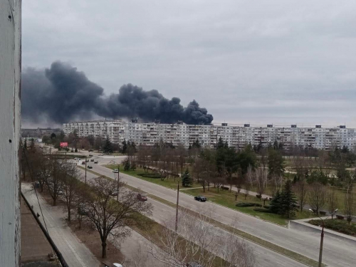 Наслідки російської атаки по Запоріжжю вдень 21 березня 2026 року. Фото: Регіна Харченко
