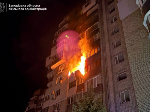 Наслідки атаки на Запоріжжя в ніч з 3 на 4 вересня. Фото: ЗОВА