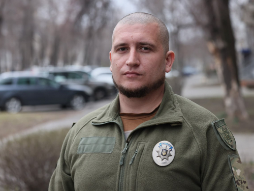 Павло Голубєв, інспектор Запорізького районного управління поліції, ветеран штурмової бригади “Лють”
