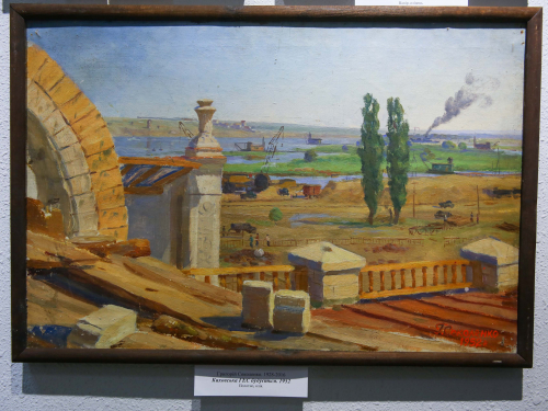 У запорізькому музеї показали унікальні картини будівництва Каховської ГЕС 1950-х років - фото