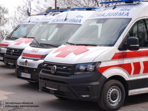 Запорізька область отримала сучасні реанімобілі, фото: ЗОВА