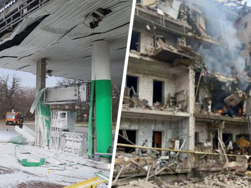 Бомби - на будинки, дрон - по заправці: росіяни атакують Запорізьку область (фото) 