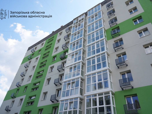 У Запоріжжі відновлення багатоповерхівки на вулиці Зестафонській вийшло на фінішну пряму