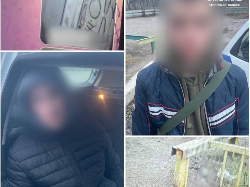 Патрульні затримали неповнолітніх із наркотиками для закладок, фото: Патрульна поліція Запорізької області