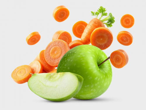 Яблука і морква, ілюстративне фото