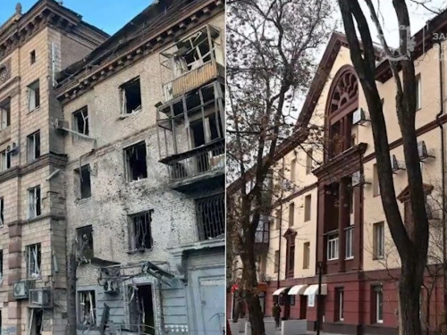 "Так, як ми хотіли" – у Запоріжжі мешканці відновленого після обстрілу будинку нарешті повернулися до своїх квартир (фото, відео)