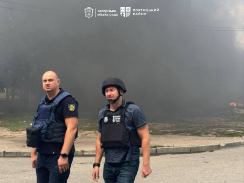 Наслідки атаки в Хортицькому районі 7 вересня.