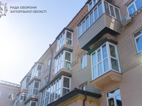 У Запоріжжі більш ніж на 90% завершили відбудову будинку на проспекті Соборному