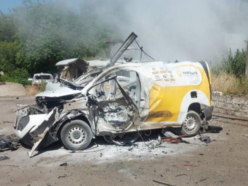 16 червня у Запоріжжі ворог пошкодив авто «Укрпошти», водія госпіталізовано.