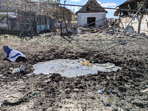 Наслідки ворожих обстрілів населених пунктів Запорізької області за добу 2 жовтня, фото Нацполіції