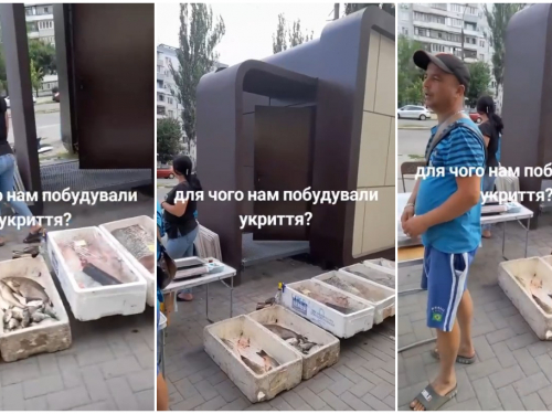 Не давав сховатися під час тривоги – у Запоріжжі продавець риби перекрив прохід до укриття (фото, відео)