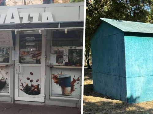 У Запоріжжі демонтували незаконні гаражі та кіоск із продажу кави